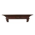 Pearl Mantels 72 In. The Devonshire Shelf Or Mantel Shelf Finish, Cherry Rustic Distressed 416-72-70